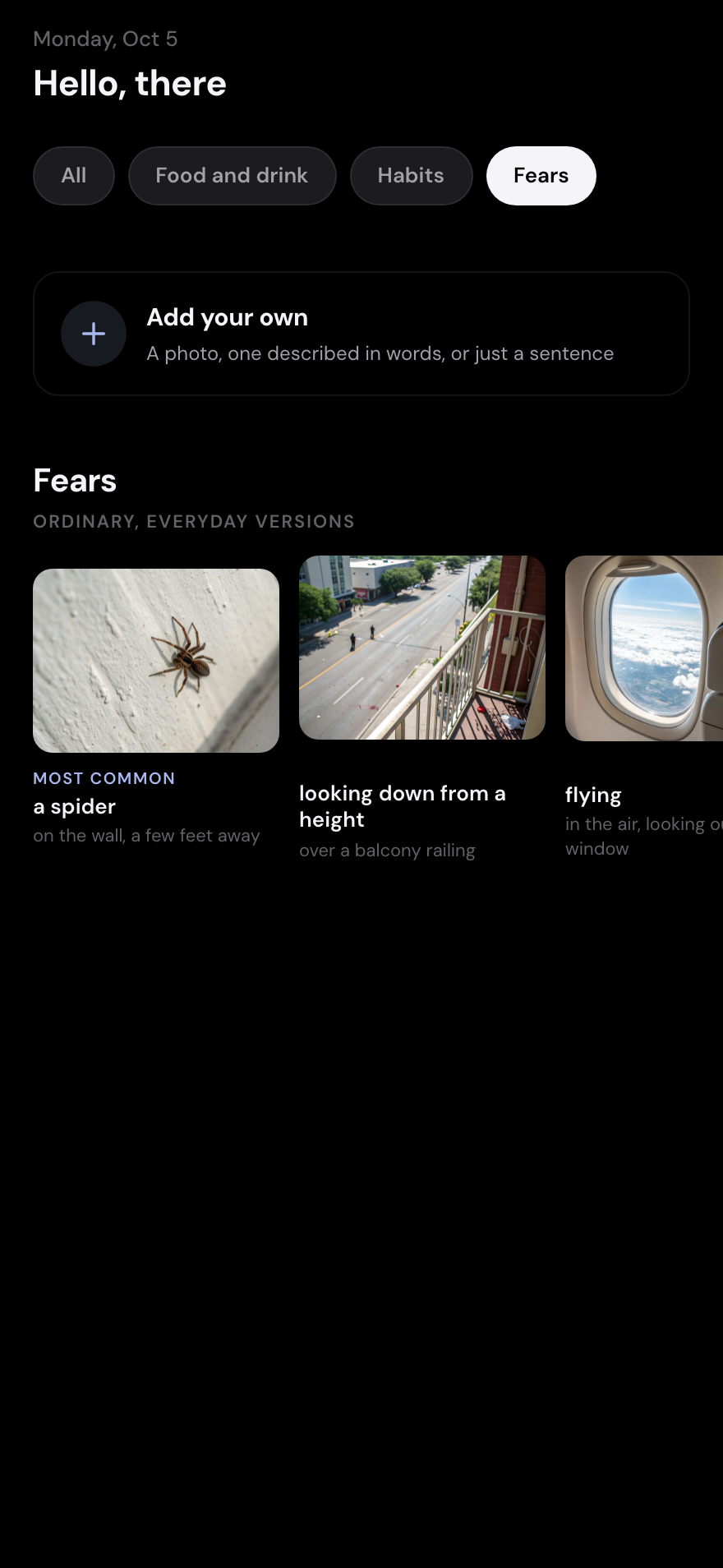 Fears, everyday versions